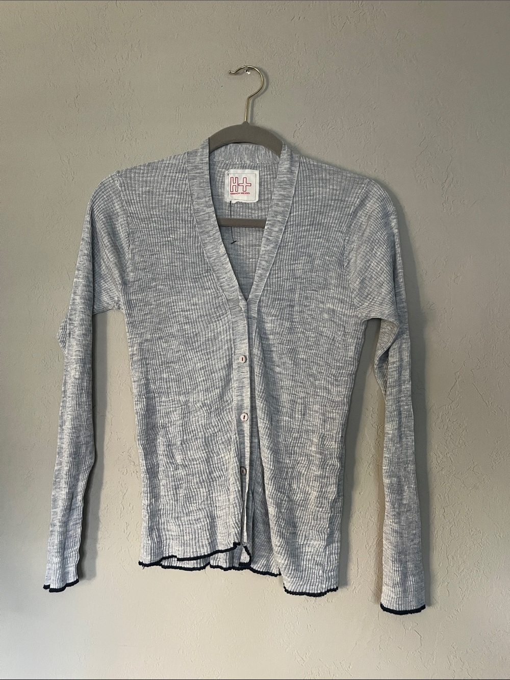 Hannoh Wessel Grey V-Neck Sweater S